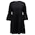 Alice + Olivia Alice & Olivia Augusta Ruffle Sleeve Mini Dress in Black  Polyester  ref.777062