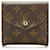 Louis Vuitton Braune Monogramm-Kompakt-Geldbörse Leinwand  ref.777128
