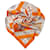 Hermès Lenço de seda Hermes Orange Cliquetis Laranja Pano  ref.777142
