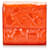 Carteira pequena Chanel com pingentes em relevo patente laranja Couro Couro envernizado  ref.777157