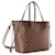 Louis Vuitton LV Neverfull Damier MM with strap Brown Cloth  ref.777695