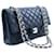 CHANEL Navy Caviar lined Flap Chain Shoulder Bag Quilted Leather Navy blue  ref.777783