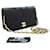 CHANEL Full Flap Chain Shoulder Bag Clutch Black Quilted Lambskin Leather  ref.777786