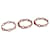 Tiffany & Co 3 Infinity rings in Rubedo Metal Pink  ref.777922