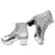 Chanel Silberne PVC-Knöchelstiefelgröße 40 US 10 Grau Leder  ref.778154