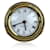 Gucci Horloge de Table Ronde Vintage en Métal Or et Argent Rare  ref.778195