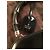 Borsa a mano Gucci Bamboo Padlock in pelle nera Nero - vista 9