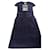 nouveau chanel 10Une robe en viscose tricotée Polyamide Bleu foncé  ref.778309