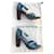 Louis Vuitton Blue High Heels made in Suhali Leather by LV  ref.778332