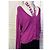 SONIA RYKIEL PULLOVER WESTE POP-KRAGEN GLASSTREIFEN T 42/46 Pink - Ansicht 6
