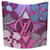 Schal Louis Vuitton m70794 SCHAL ROSA MONOGRAMMSCHAL AUS SEIDE UND WOLLE Pink Leder  ref.778540