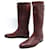 CHAUSSURES JOHN LOBB BOTTES CAVALIERES BELVOIR 10.5 45.5 CUIR RIDING BOOTS Marron  ref.778564