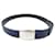 Prada belt 70 a 100 CM TWO-TONE LEATHER BLUE & BLACK ADJUSTABLE LEATHER BELT  ref.778677