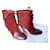 Chloé Ankle Boots Dark red Leather  ref.778869