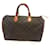 Louis Vuitton Speedy 35 monogram Brown Leather  ref.779545