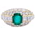 inconnue Yellow gold ring, emerald and diamond pavé.  ref.779548