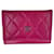 Portefeuille Chanel en cuir d'agneau rose  ref.779573
