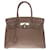 Splendid Hermès Birkin handbag 30 in taupe Togo leather with white stitching Grey  ref.779591