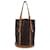Bucket Louis Vuitton Tote per borsa della spesa GM con secchiello in tela monogramma vintage Marrone  ref.779750