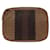 Bottega Veneta Interecciato Leather Cosmetic Case Brown  ref.779875