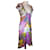 ANTIK BATIK DRESS DRESS PALM BEACH SILK STONES TASSELS CRENOLINE TS 36 Pink  ref.780188