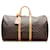 Louis Vuitton Brown Monogram Keepall 55 Light brown Leather Cloth  ref.780215