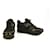 Dolce & Gabbana Scarpe da ginnastica basse con zeppa interna in pelle nera 25.5cm Nero  ref.780506