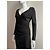 Lk Bennett Vestido viscosa negro drapeado - vista 8