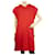 MM6 Maison Martin Margiela Red Cotton Hooded Poncho Cape Cardigan size M Orange  ref.780619