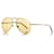 GUCCI Aviator Sunglasses  Gold Golden Metal  ref.780908