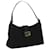 FENDI Mamma Baguette Shoulder Bag Nylon Black Auth bs3744  ref.781646