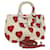 PRADA Heart Pattern Hand Bag Nylon 2way White Red black Auth bs3757  ref.781659