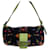 Baguette Fendi Handbags Black Multiple colors Green Cloth Python  ref.782141