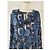 Antik Batik Midikleid Blau Viscose Mehrfarben - Ansicht 3