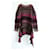 Balenciaga AW16 Distressed Hem Fairisle Oversized Sweater Dark red Wool Polyamide  ref.783323
