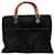 Bolso de Mano Gucci Bamboo en Ante Negro  ref.783573