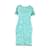 Diane Von Furstenberg robe Turquoise Silk  ref.783724