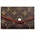 LOUIS VUITTON MONOGRAM PORTEFEUILLE CARTERA LARGA SARAH RETIRO Castaño Roja - vista 17