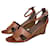 Sandals LEGEND Hermès Camel Caramel Leather  ref.784255