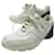 CHANEL SHOES SNEAKERS CC TRAINER SNEAKERS G31711 40.5 WHITE LEATHER SHOES  ref.784637