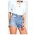 Shorts in denim Re/Done con zip laterale - vista 2