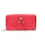 Gucci Bamboo Tassel Leather Continental Wallet 269991 Red  ref.785532