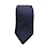 Cravatta monogramma Hermès in seta blu navy  ref.785701