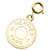 Ring Hermès Charm Clou de Selle Hermes Dourado Metal Banhado a ouro