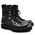 Louis Vuitton Botas Outland con cordones y monograma esmaltado Negro - vista 2