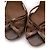 Trim Hermès Sandali in pelle marrone e pelle di serpente Beige - vista 11