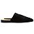 Hermès Pantofole in pelle scamosciata nera Nero - vista 3