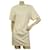 IRO T-shirt d'été blanc à manches courtes Mini robe taille S Coton  ref.786002