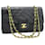 Timeless Chanel Double flap Black Leather  ref.786068