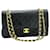 Timeless Chanel Double flap Black Leather  ref.786560